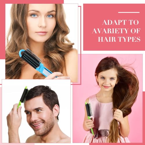 Travel Hair Brush with Mirror, Foldable Portable Hair Comb for Men Women