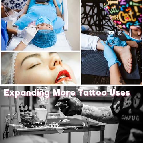 Disposable Pink Tattoo Bottle Bags 500PCS for 250/500ml Wash Bottles - Safe & Leakproof