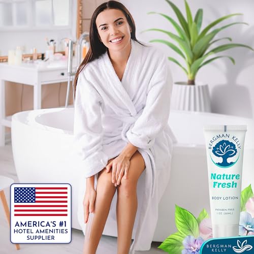 Bergman Kelly Travel Size Lotion 1 fl oz Pack of 100 - Nature Fresh Scent, TSA Approved