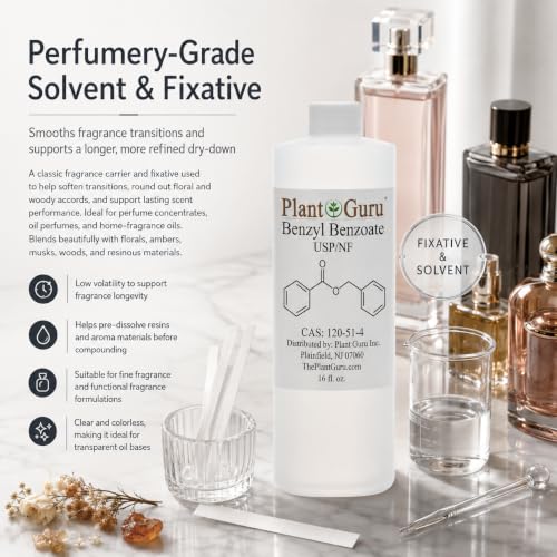 Benzyl Benzoate Liquid USP Grade 32oz for Cosmetics Hair & Fragrance Use