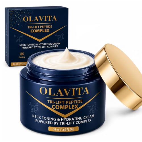 Letebee Light Olavita Tri-Lift Peptide Complex Face & Neck Cream Unscented - Hydrating Anti-Aging for Mature Skin 50ml