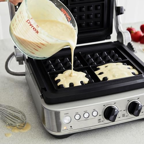No-Mess Waffle Plates for Breville Smart Grill BGR820XL - Black Small