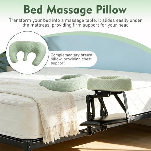 Adjustable Massage Headrest for Bed - Portable Face Down Pillow for Post-Surgery & Relaxation