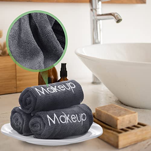 20 Pack Microfiber Makeup Remover Towels - Soft, Reusable Face Washcloths