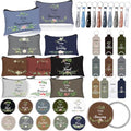 Christian Makeup Bags Keychains Bible Verse Dark Color - Inspirational Gift Set