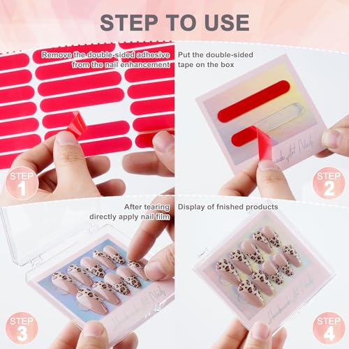 Duckbill Press on Nails - Black Pink French with 3D Cross & Saint Charm | Ornate Handmade False Nails | Gothic Y2K Style(S)
