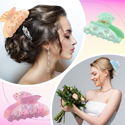 DIY Hair Claw Clip Kit with Rhinestones and Decorations - Classic