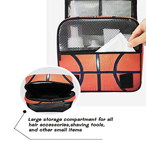AUUXVA Basketball Hanging Toiletry Bag Travel Organizer for Men Women