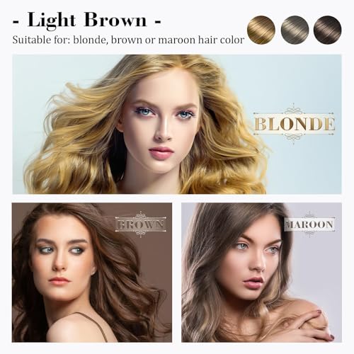 Eyebrow Microblading Pencil with 4-Fork-Tip, Lift and Snatch Brow Tint Pen, Waterproof & Long-Lasting Creates Natural-Looking Brows for Women (Light Brown)