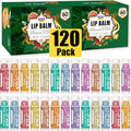 120 Pack Natural Lip Balm Set - Moisturizing Flavored Lip Care with 10 Varieties C-120