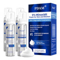 PDAM 5% Minoxidil Foam for Hair & Beard Growth - 4 Pack, 0.25 Fl Oz Each