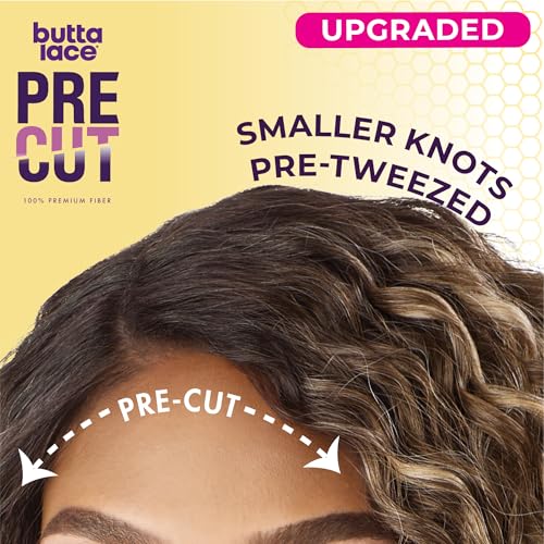 Sensationnel Butta Lace Precut Wig-Unit TH2/27 Short Synthetic Glueless Hair