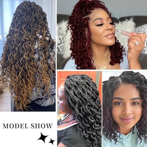 Fallsea 18 Inch Blonde 27/613 Short Curly Crochet Hair - Pack of 6 for Black Women