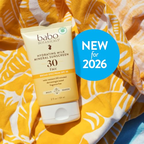 Mineral Sunscreen SPF 30 Hydrating Milk Dewy Finish for Sensitive Skin