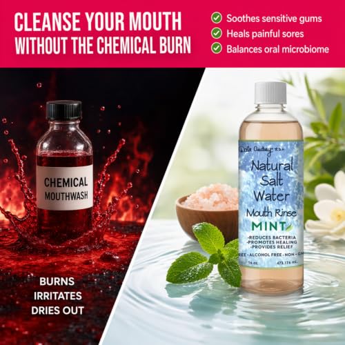 Dale Audrey Mint Himalayan Salt Water Rinse 16 oz Pack of 3 - Natural Oral Care