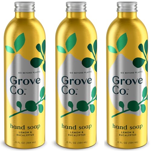 Grove Co. Gel Hand Soap Refill Lemon & Eucalyptus 3-Pack, 13 fl oz Each