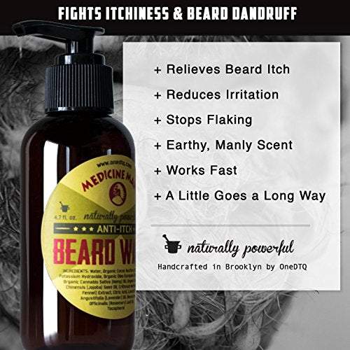 Beard Wash for Itchy Beard & Dandruff – Natural Soothing Shampoo - 4.7 FL OZ