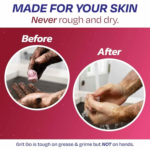 Grit Go 64oz Heavy-Duty Industrial Hand Cleaner for Grease, Oil & Rust – Moisturizing Exfoliating Paste (Pack of 1)
