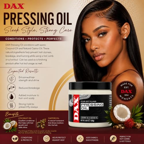 Dax Pressing Oil 14 Ounce Jar (414ml) (2 Pack)
