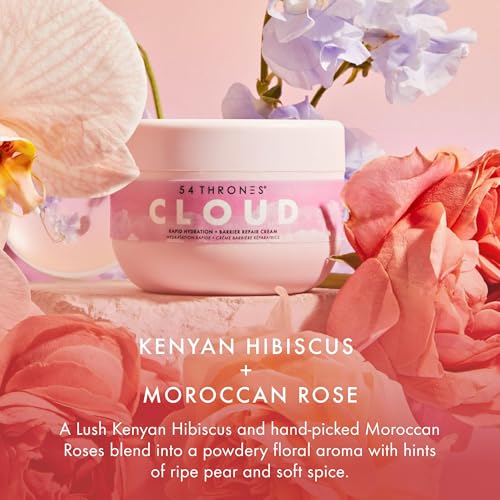 54 Thrones Cloud Body Cream Lotion with Hibiscus & Rose - Barrier Repair & Hydrating