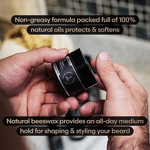 Surtr's Fury Beard Balm - Platinum Collection, Non-Greasy Low-Hold, Cologne-Grade Fragrance, 50g