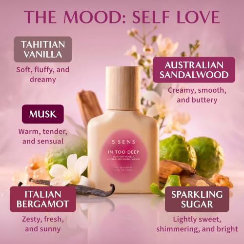 In Too Deep Eau de Parfum 1 Fl Oz - Lasting Gourmand Fragrance with Vanilla