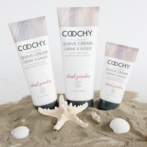 Coochy Moisturizing Shave Cream - Gentle Intimate Shaving Lotion - Island Paradise, 12.5 Fl Oz