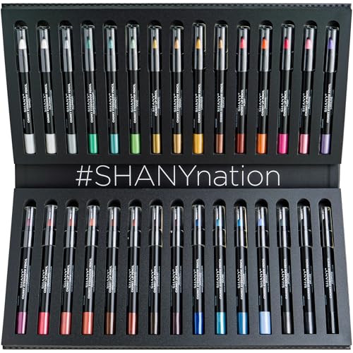 SHANY Chunky Eyeshadow Pencils Lip Liner, Eyeliner, Eye Pencil, Multi Use Chunky Pencils for Eye Shadow, Lip Makeup, Lipstick with Vitamin E,Aloe Vera - Chunky