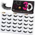 Eliace False Eyelashes Natural look Cat Eye Lashes Wispy Strips,15 Pairs 3D Mink Lashes Fake Eyelashes Volume Fluffy Thin Soft Band Comfortable Long Thick Dramatic Cross Eyelash Reusable, Arya Style
