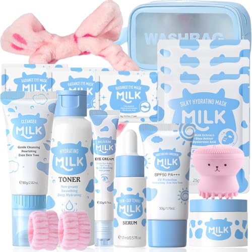 Milk Skin Care Set for Kids & Teens 16–1 Milk Skincare Kit for Girls 10–12