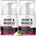 2 oz Muscle Care Cream with Vitamin B6 MSM & Boswellia - Soothing Botanical Formula - Pack of 2