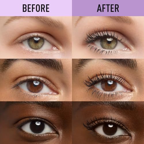 UCANBE Black Waterproof Mascara for Volume and Length, Natural Defining Curling Long-Lasting Eyelashes, No Flaking, No Smudging, No Clumping