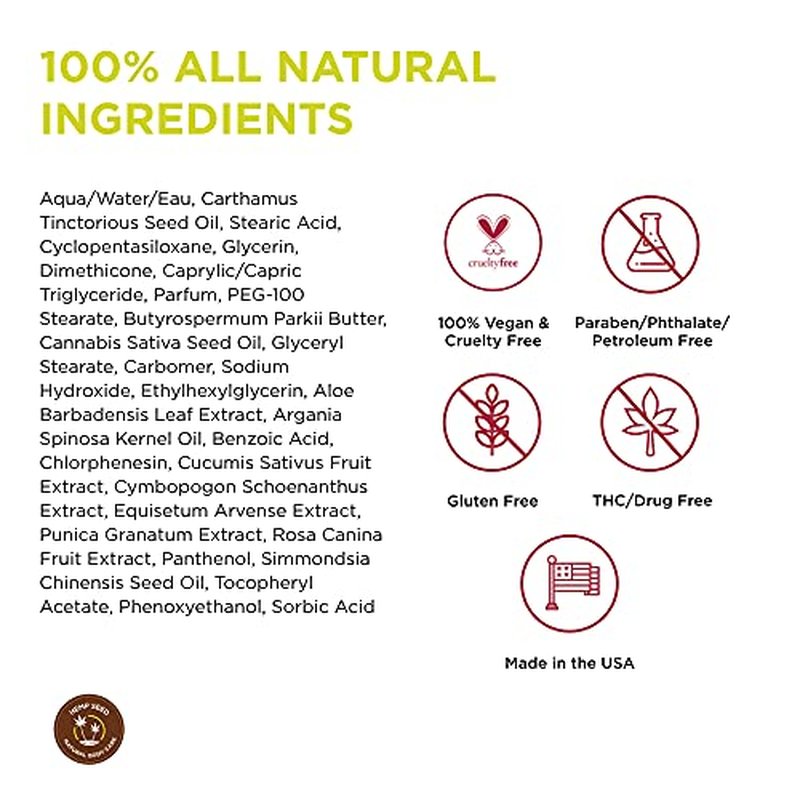 Hemp Seed Skin Butter, Sunsational - 8 oz. - Total Body Moisturizer - Hemp Seed Oil, Jojoba Oil, Shea Butter - Vegan & Cruelty Free