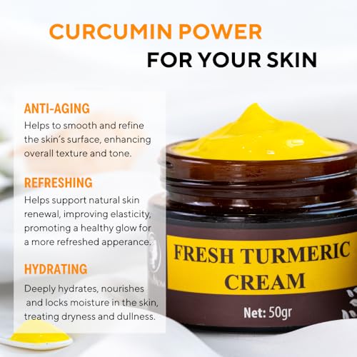 Turmeric Face Cream with 9-Month Harvested Turmeric - Natural Skin Nourishment