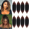 Pre-Separated Springy Afro Twist Hair 16 Inch - 8 Packs, Natural Black