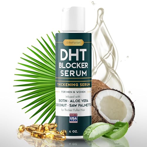 Paisle Botanics DHT Blocker Hair Growth Serum for Women & Men, Natural Biotin Thickener, 4 oz