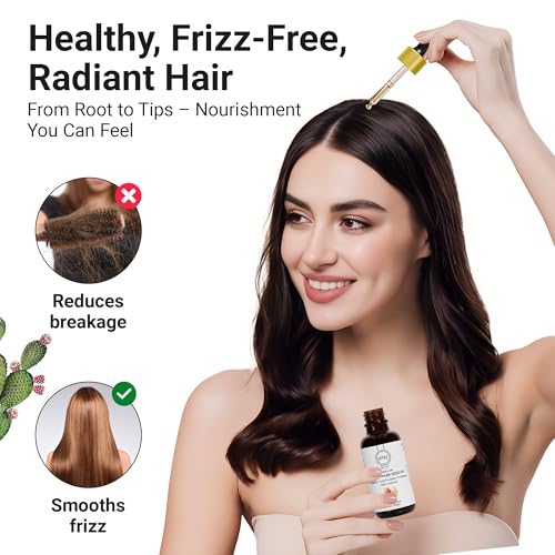 Premium Moroccan Prickly Pear Seed Oil ? Cold-Pressed, Organic Oil for Face and Hair Care, Multi-Vitamin Rich, Carefully Sourced from Morocco ? 1 fl oz