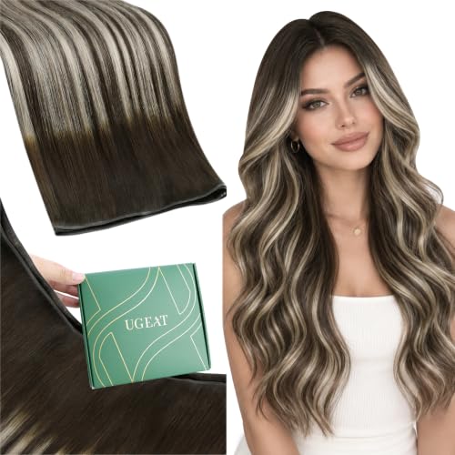 Genius Sew-in Weft Hair Extensions 22in 80g Brown Balayage G-4184 (Ugeat)