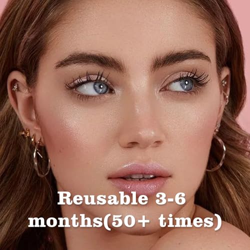 Hunnyfit Magnetic Lashes,2026 New Magnet Eyelashes with Applicator Natural Look,No Glue Needed Reusable Eyelashes Kit for Women(02+03+06)
