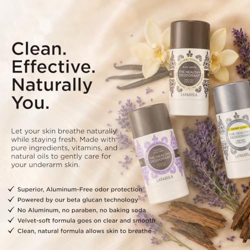 Aluminum-Free Deodorant for Women - Vanilla Eucalyptus 2-Pack