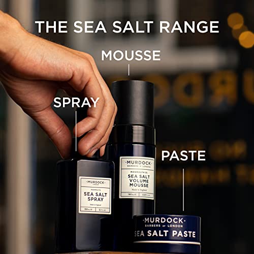 Murdock London Sea Salt Volume Hair Mousse for Men - Natural Style & Hold, Vegan Formula, 5.07 fl oz
