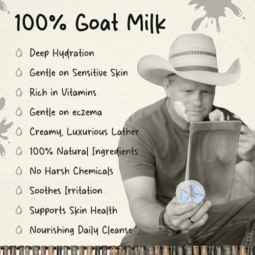HushHush Farms Shaving Soap for Men | Handmade with Goat Milk, Olive Oil & Cocoa Butter | Plastic-Free & Moisturizing Shave Soaps | Pack of 3 (Patchouli, Tea Tree, Lavender Mint)