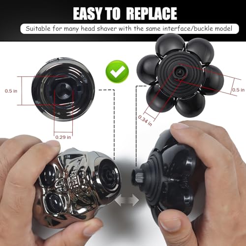 7 Head Shaver Replacement Heads for Electric Razors - 2 Pack - Universal Compatibility