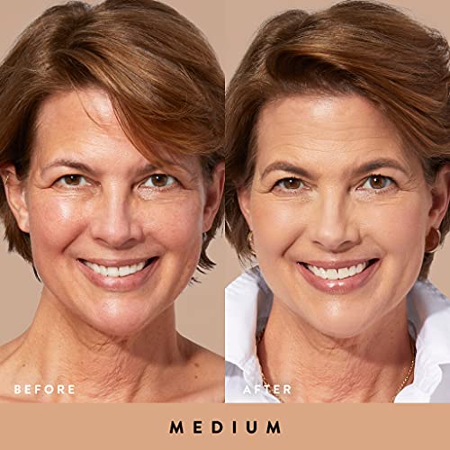 LAURA GELLER NEW YORK Quench-n-Tint Hydrating Foundation - Medium - Sheer to Light Buildable Coverage - Natural Glow Finish - Lightweight Formula with Hyaluronic Acid (Pack of 2)