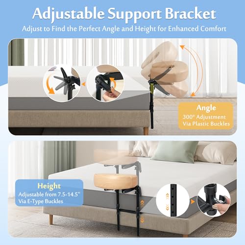 Adjustable Massage Headrest for Bed and Face Down Therapy - Home Spa Kit