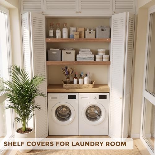 24-Inch Bamboo Wire Shelf Cover for Wire Shelving - MapleGrace Variation 5
