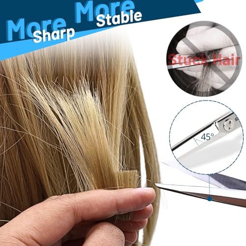 Professional Hair Cutting Shears - 6.5 Inch CNC Steel Barber Scissors - Style 3