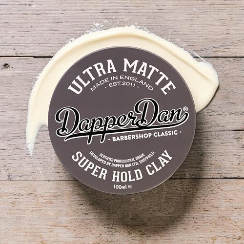 Dapper Dan Ultra Matte Super Hold Hair Clay 1 Oz - Strong, Natural Finish