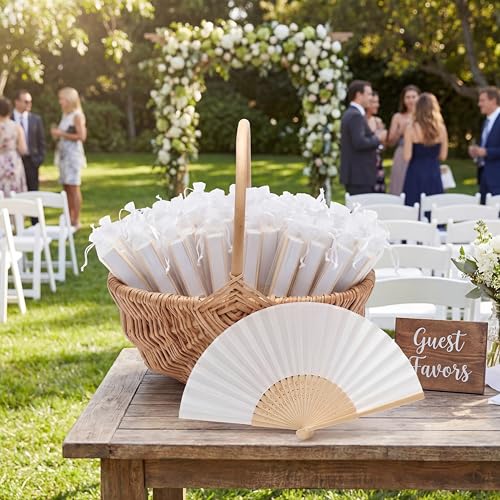 101 Pack Wedding Fans for Guests - Abanicos De Mano Fiesta Party Favors