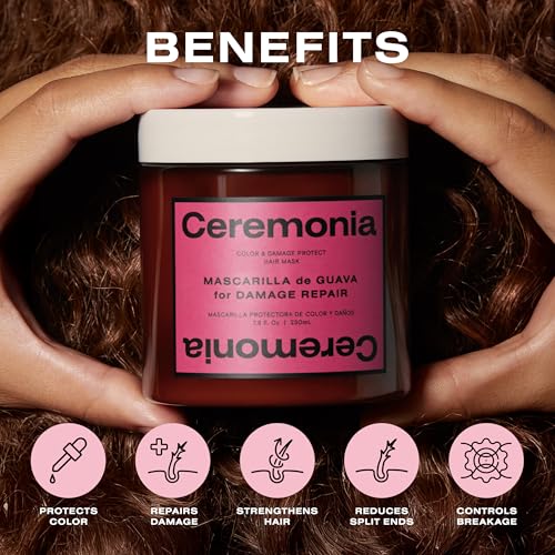 Moisturizing Hair Mask for Dry & Damaged Hair - Guava & Natural Ingredients 7.8 fl oz